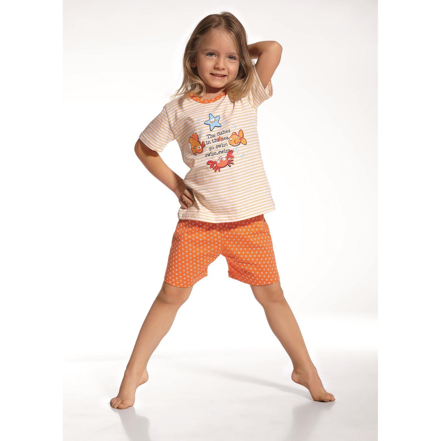 CORNETTE PIŻAMA DZIEWCZĘCA SWIM 787/30, KRÓTKI RĘKAW