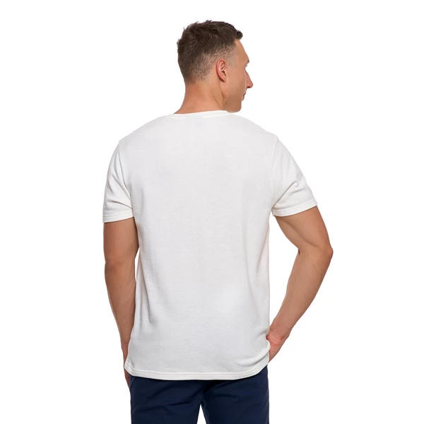 MORAJ T-SHIRT MĘSKI BAWEŁNIANY O STRUKTURALNYM SPLOCIE TYPU WAFFLE OTS2800-001