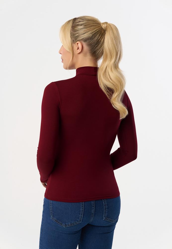 BABELL PÓŁGOLF RESTA, DŁUGI RĘKAW - KOLOR DENIM, STALOWY, MARSALA, BORDO