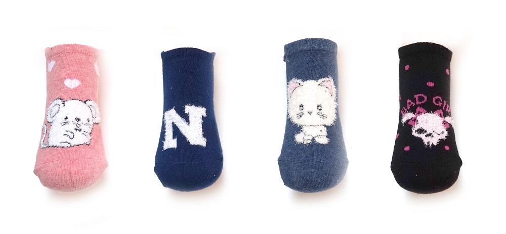 BE SNAZZY SK-33 SKARPETY STOPKI Z PUCHATYM WZOREM