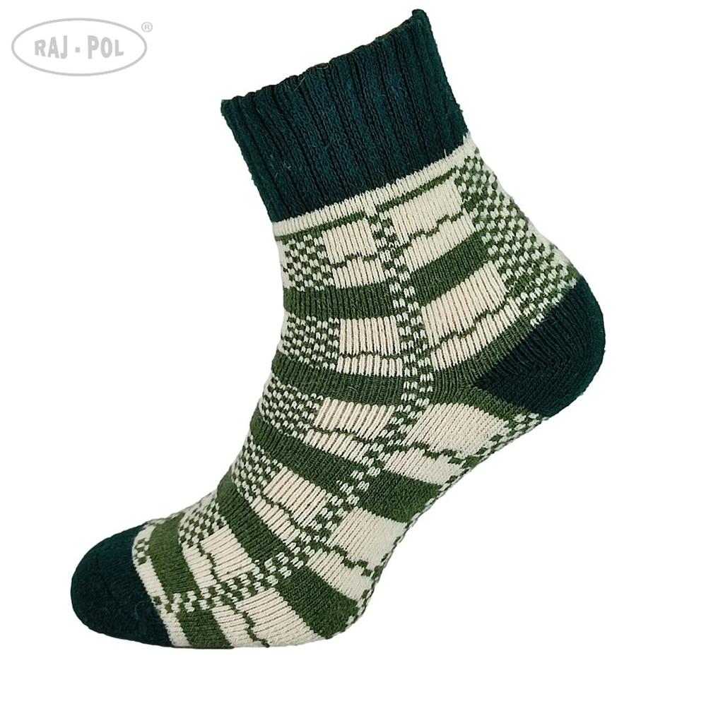 RAJ-POL SKARPETA COSY ZIELONE KRATECZKA 736614, 736621