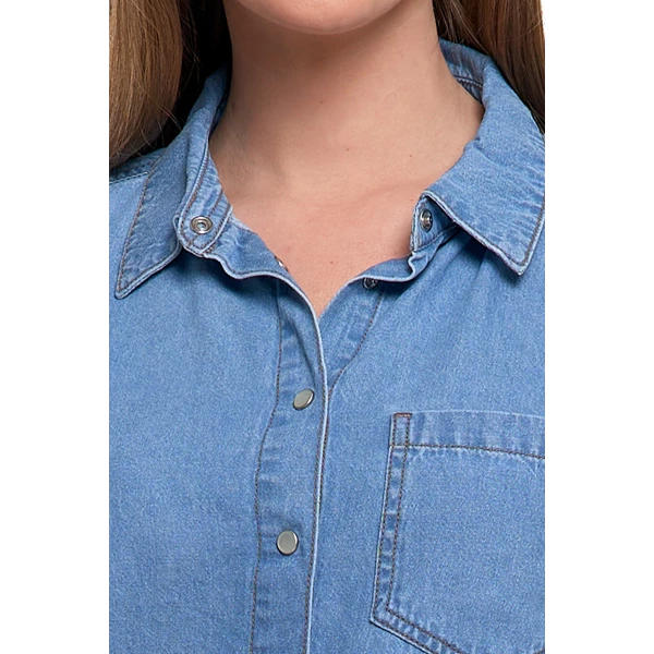 MORAJ KOSZULA JEANSOWA DAMSKA W STYLU DENIM OKD5500-001