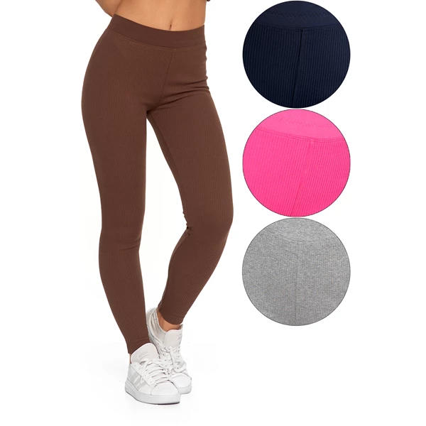 MORAJ LEGGINSY DAMSKIE Z SZEROKĄ GUMĄ W PASIE RDL2500-005