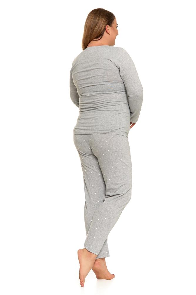 MORAJ PIŻAMA DAMSKA DŁUGI RĘKAW SÓWKA PLUS SIZE PDD5600-004 - AW2023/24