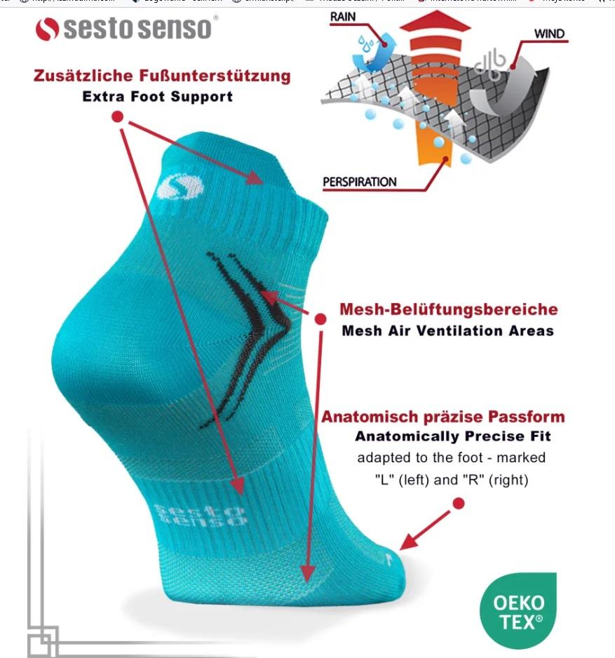 SESTO-SENSO SKARPETKI SPORTOWE SKB 008