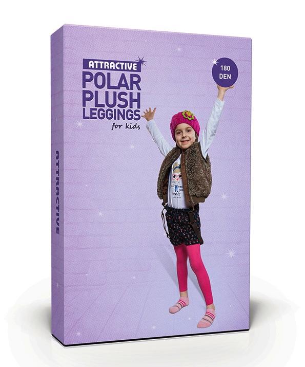 ATTRACTIVE KIDS POLAR PLUSH LEGGINSY kod KPL - LEGGINSY DZIEWCZĘCE 180 DEN