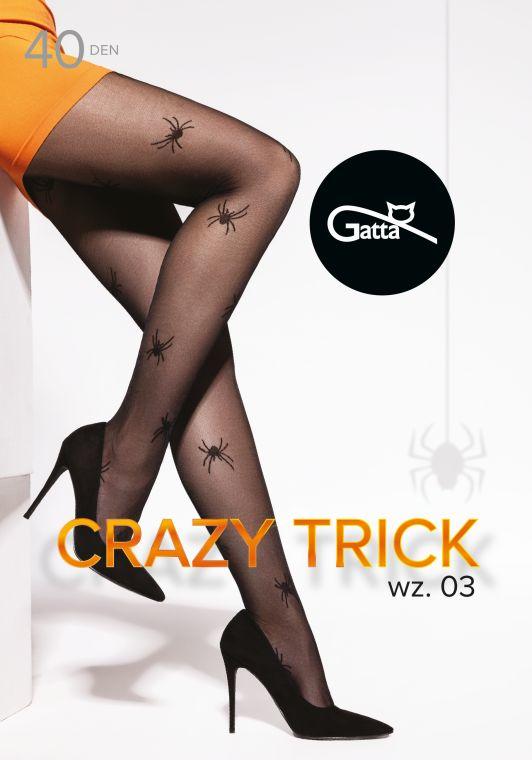 GATTA CRAZY TRICK 01, 02, 03 - RAJSTOPY WZORZYSTE 40/50 DEN - 000.66Y