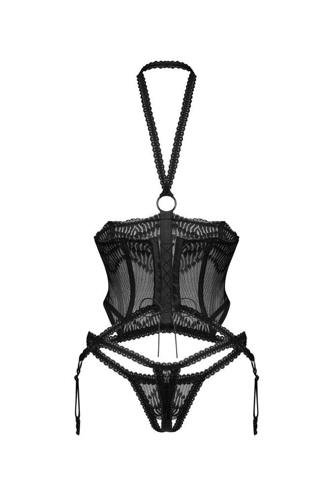 OBSESSIVE ALLIANE KOMPLET GORSET I STRINGI