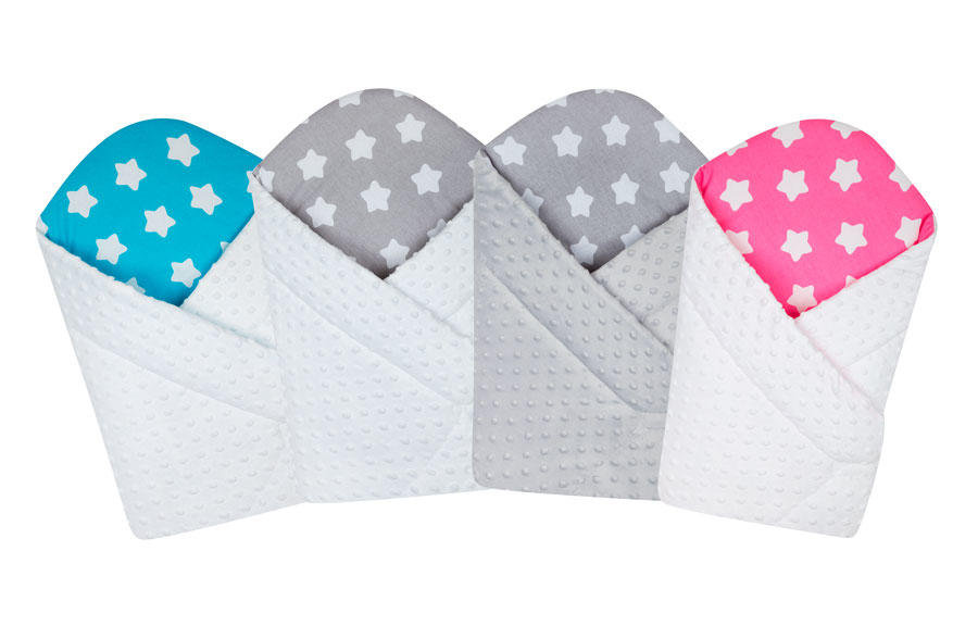 DUETBABY BECIK ROŻEK MINKY Z GĄBKĄ WZÓR (ZEBRY, ZYGZAK, GWIAZDKI) KOD 672
