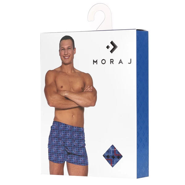 MORAJ BOKSERKI MĘSKIE LUŹNE ZE WZOREM GEOMETRYCZNY PLUS SIZE MBL850-011