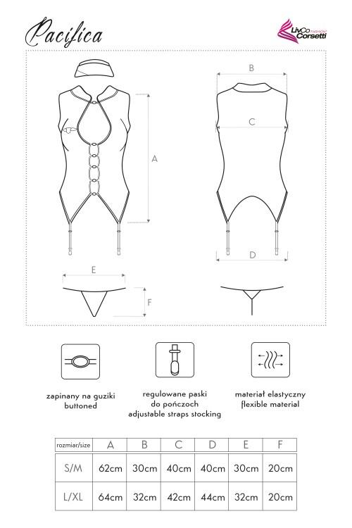 LIVCO CORSETTI FASHION KOMPLET PACIFICA LC 90257 - KOSTIUM
