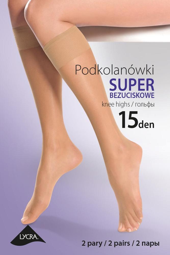 GABRIELLA PODKOLANÓWKI LYCRA 15 DEN SUPER, NIEWIDOCZNE WZMOCNIENIE CODE 504