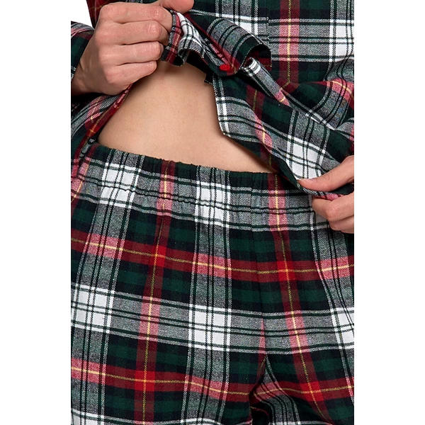 MORAJ PIŻAMA DAMSKA FLANELOWA Z DŁUGIM RĘKAWEM PDD6400-005 AW25/26