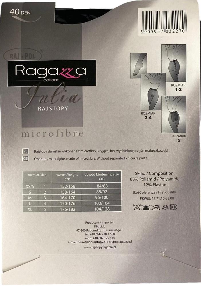 TRE STELLE RAJSTOPY DAMSKIE MICROFIBRE 60 DEN SYLWIA - KOLEKCJA RAGAZZA