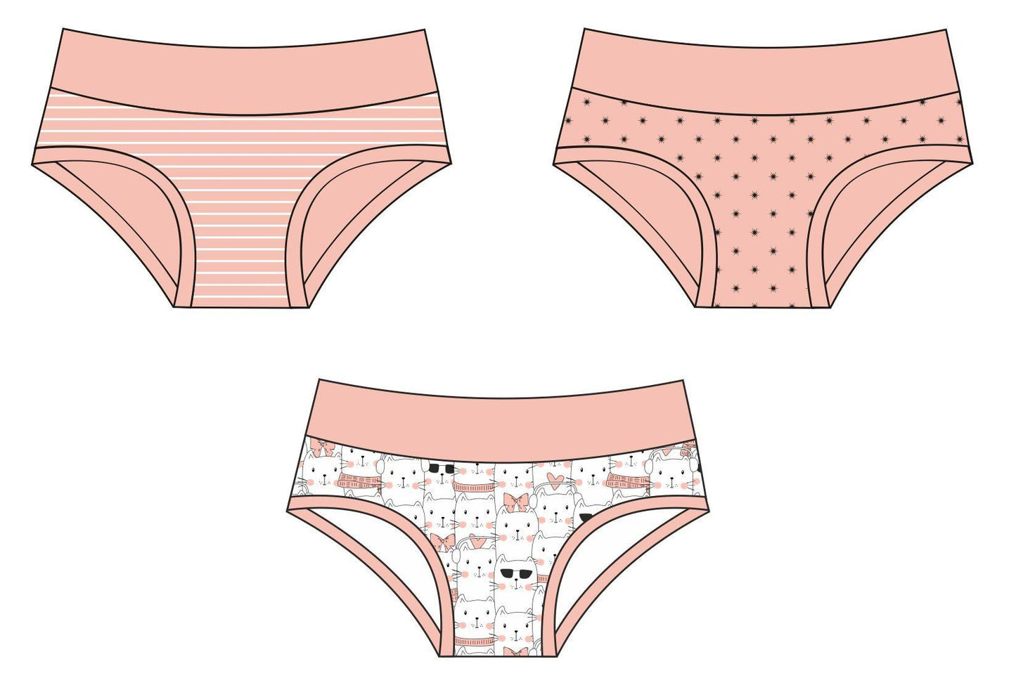 CORNETTE FIGI DZIEWCZĘCE 3-PAK KIDS