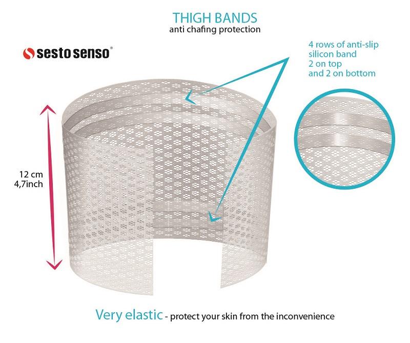 SESTO-SENSO OPASKI UDOWE THIGH BANDS - OPASKA NA UDA ODDYCHAJĄCA WZ02