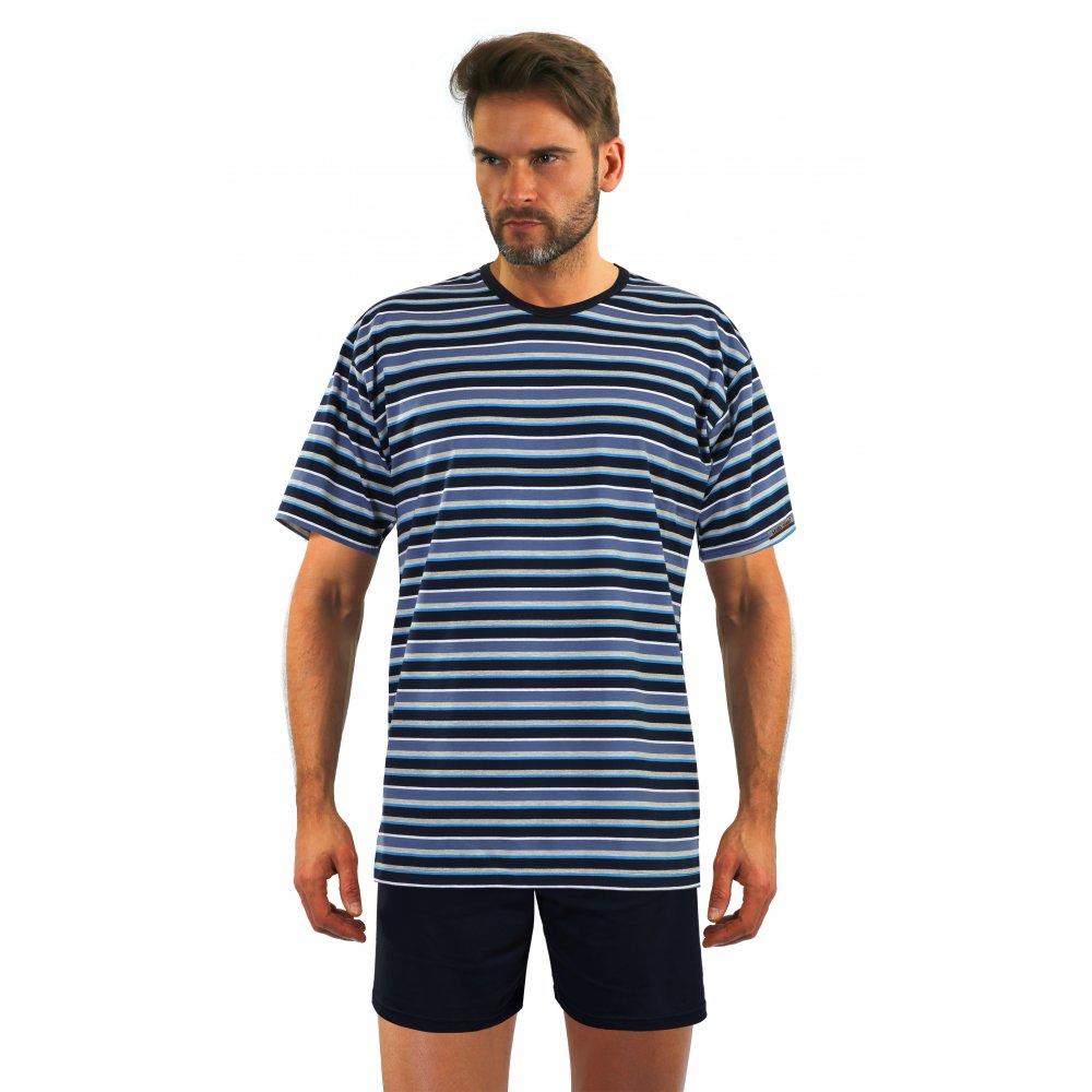 SESTO-SENSO PIŻAMA MĘSKA PASKI KR. RĘKAW KR. SPODENKI art. 2243/09 MAXI P1207