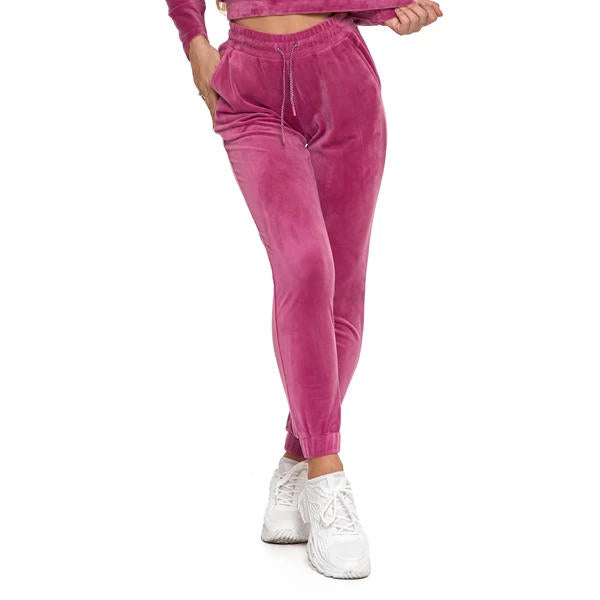 MORAJ WELUROWE SPDONIE DAMSKIE Z WYSOKIM STANEM I ŚCIĄGACZAMI OSD3000-003