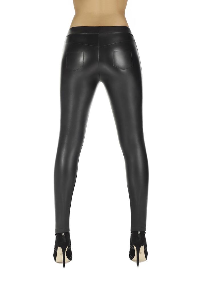 BAS BLEU - LEGGINSY DAMSKIE Z EKO-SKÓRY MONIQUE 200 DEN - BB2020