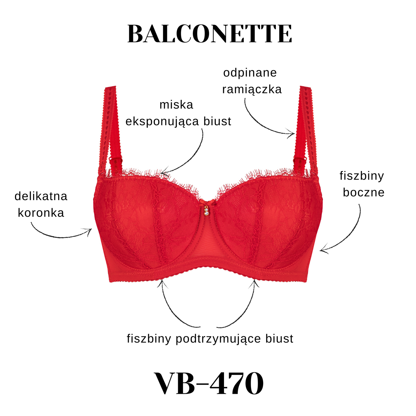 BIUSTONOSZ VENA BALCONETTE VB-470