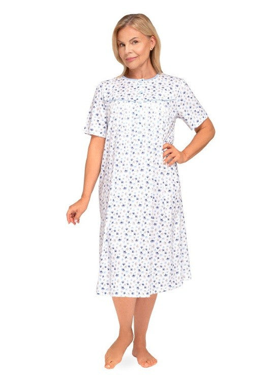 KOSZULA NOCNA DAMSKA BOGNA I 203 BIG 3XL-4XL KR/RĘKAW
