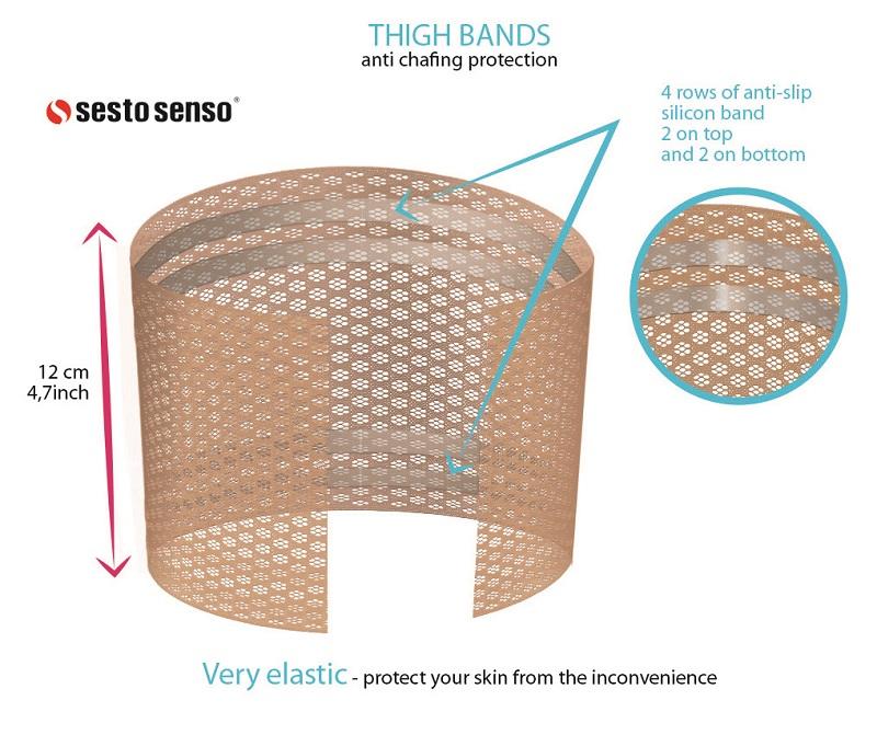 SESTO-SENSO OPASKI UDOWE THIGH BANDS - OPASKA NA UDA ODDYCHAJĄCA WZ02
