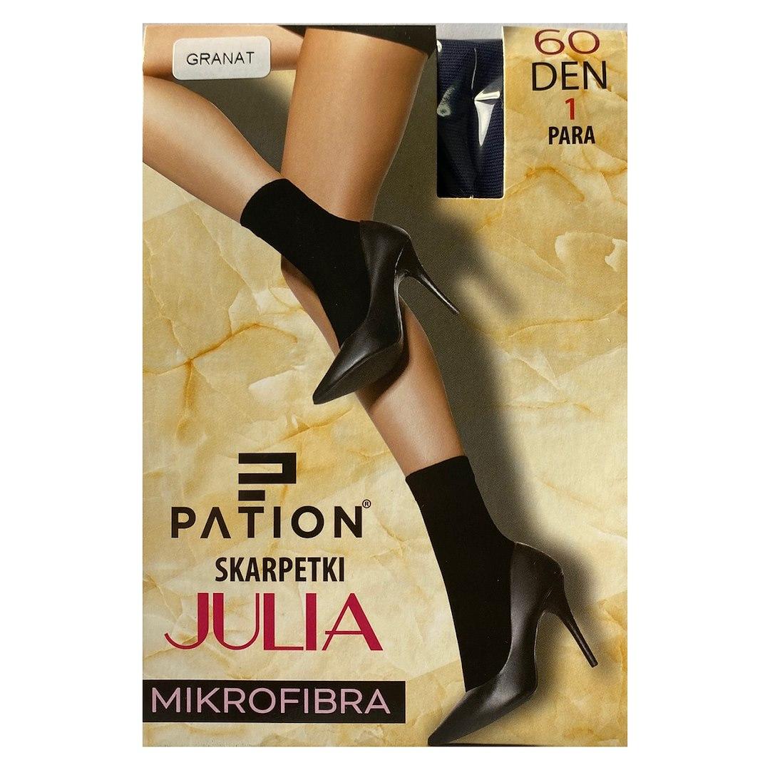 SKARPETKI JULIA PATION MIKROFIBRA 60 DEN GRANAT 1-pak 742455