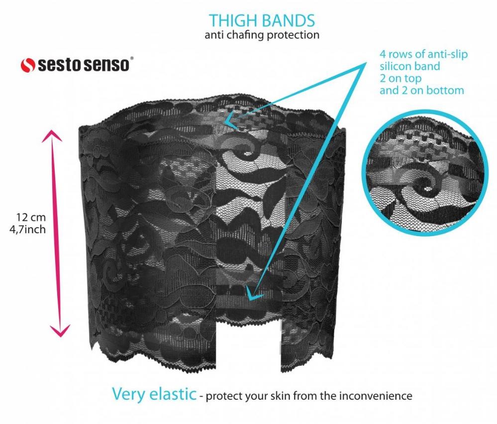 SESTO-SENSO OPASKI UDOWE THIGH BANDS - OPASKA NA UDA KORONKA