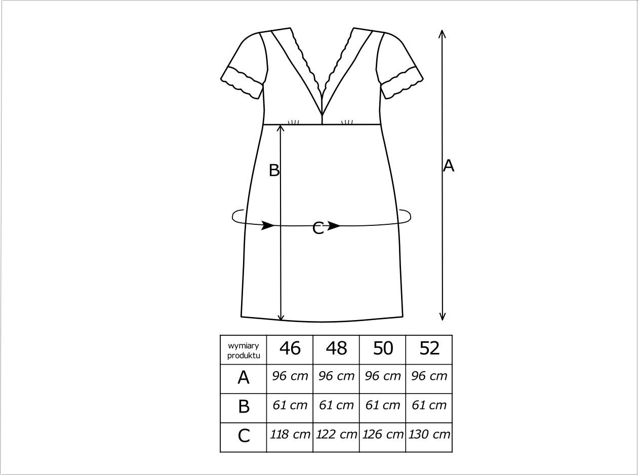 DONNA KOSZULA NOCNA PLUS SIZE - MARIZA
