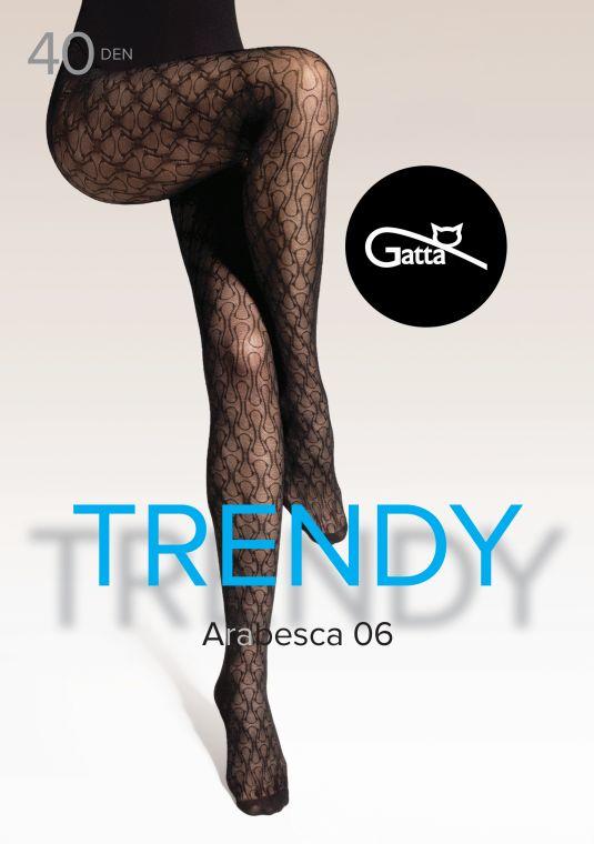 GATTA ARABESCA 05, 06 - RAJSTOPY DAMSKIE WZORZYSTE 40 DEN - 000.91V - TRENDY AW25/26