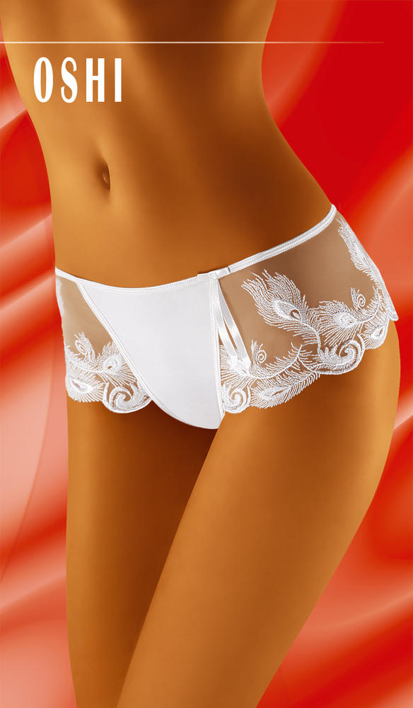 WOLBAR ZDOBIONE SZORTY, HAFT PAWICH PIÓR – OSHI