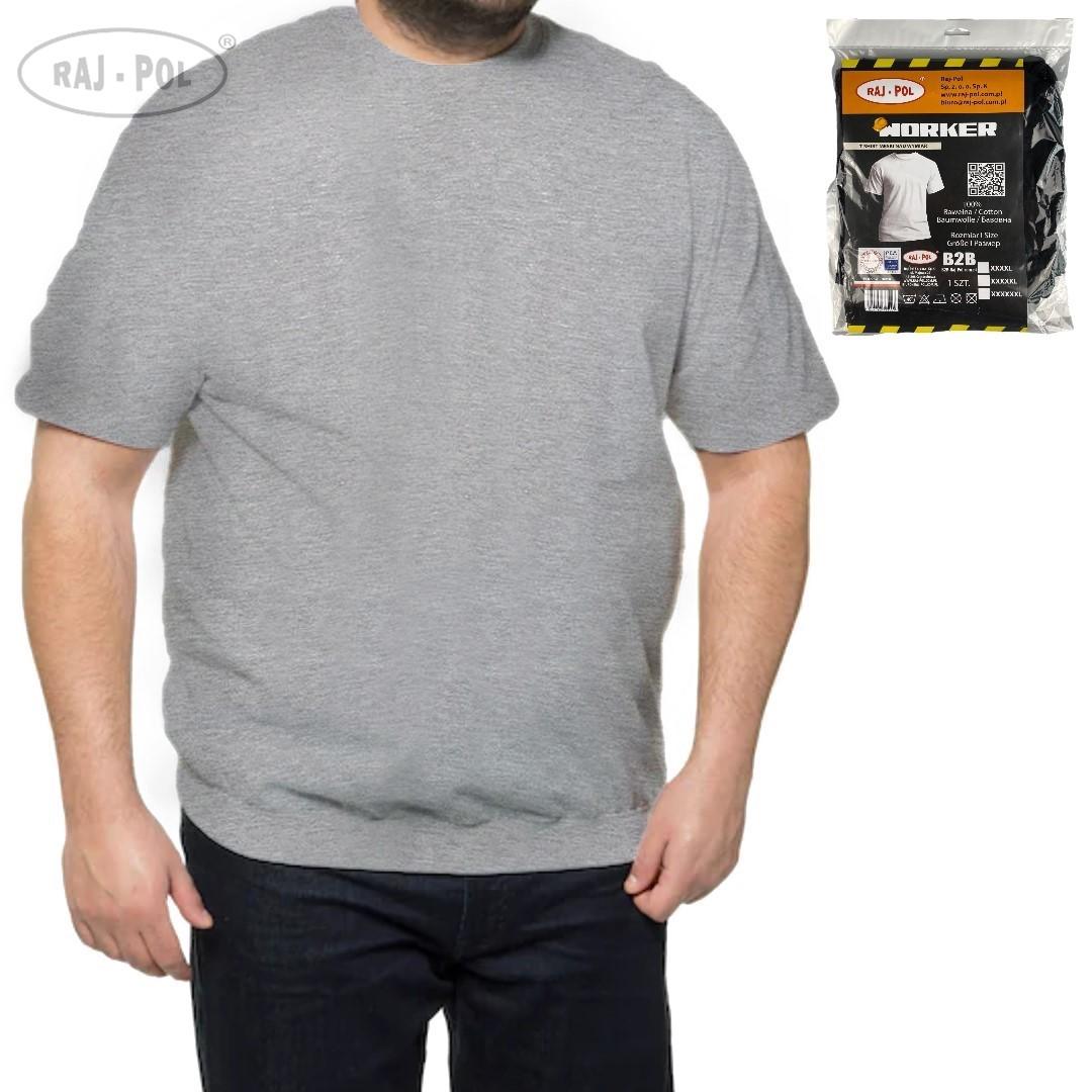 RAJ-POL T-SHIRT MĘSKI PLUS SIZE WORKER ART.725007