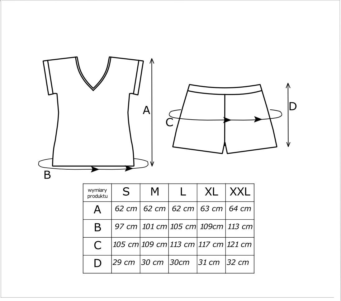 DONNA PIŻAMA DAMSKA SKY SHORT