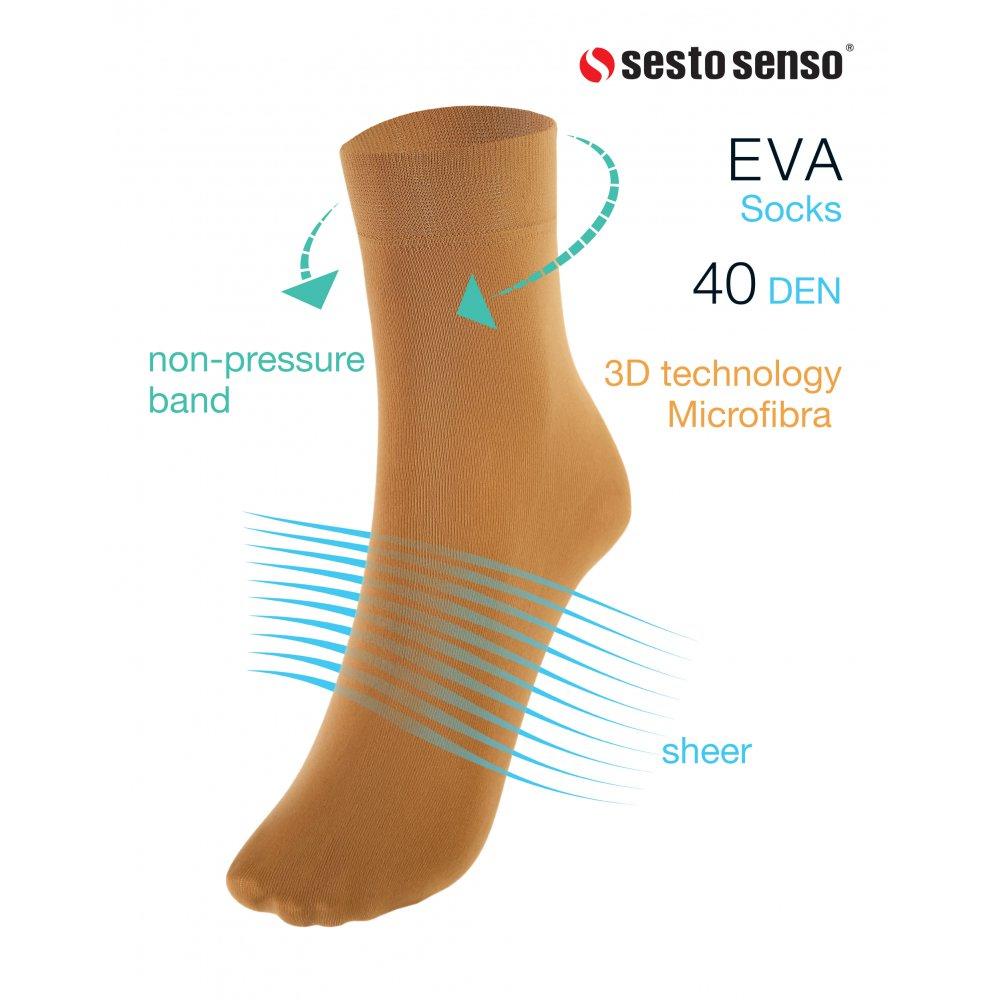 SESTO-SENSO SKARPETKI DAMSKIE EVA P943 MIKROFIBRA 40 DEN