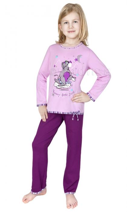 WADIMA 40451 PIŻAMA DZIEWCZĘCA DŁUGI RĘKAW DŁUGIE SPODNIE