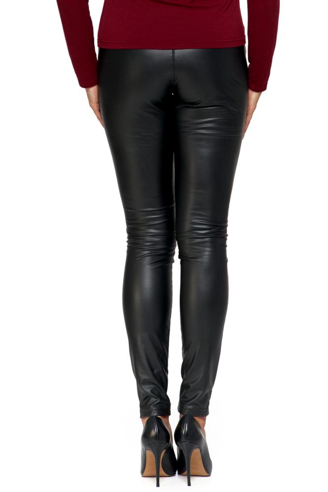 MORAJ SPODNIE DAMSKIE Z EKOSKÓRY OSD2600-007