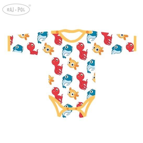 RAJ-POL BODY DZIECIĘCE Z DŁUGIM RĘKAWEM Cartoon Trio MINI PEK-BOD001 2-pak