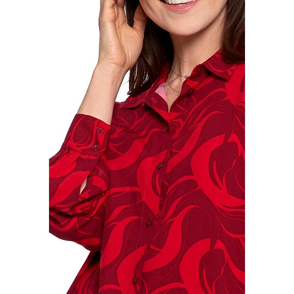 MORAJ KOSZULA DAMSKA OVERSIZE Z WYDŁUŻONYM TYŁEM OKD3500-002