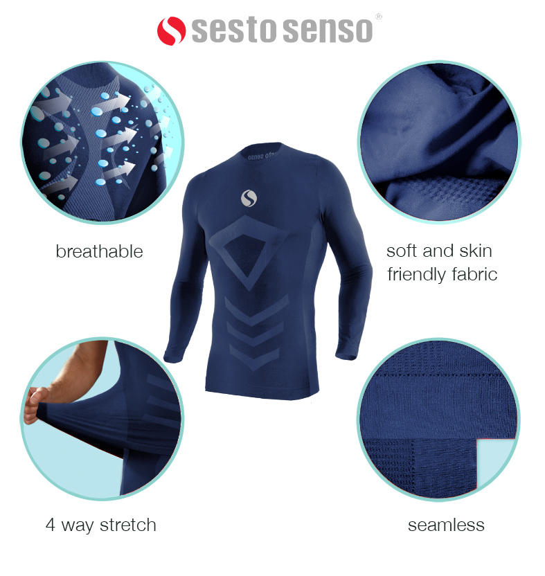 SESTO-SENSO MENS TOP SHORT CL 39 - KOSZULKA TERMOAKTYWNA KRÓTKI RĘKAW