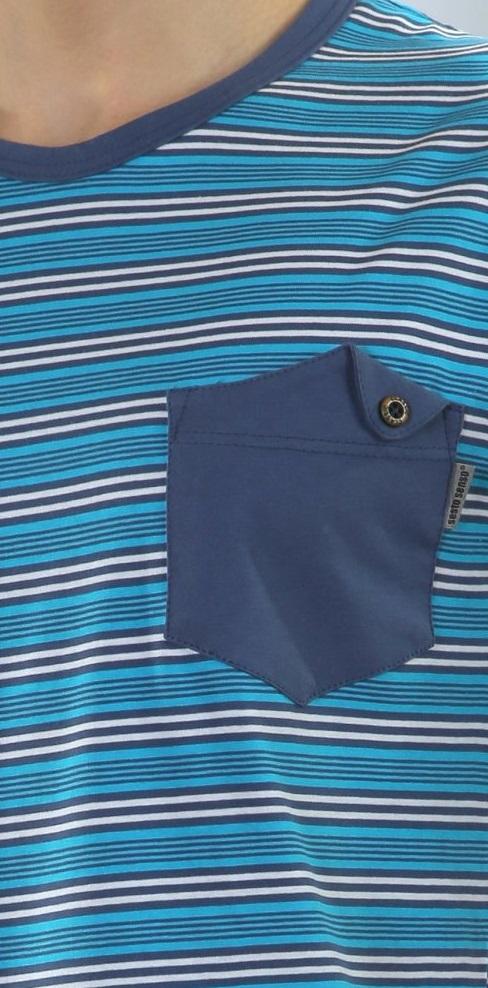 SESTO-SENSO PIŻAMA MĘSKA KRÓTKI RĘKAW KRÓTKIE SPODENKI WZ05 P1104