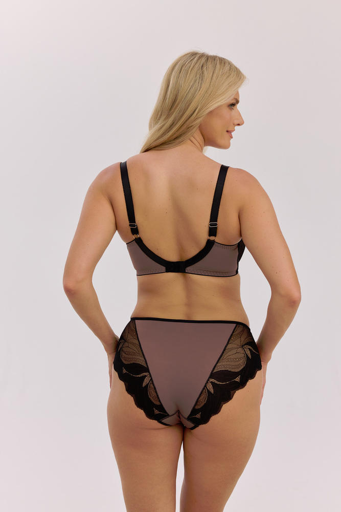 GAIA BIUSTONOSZ SEMI-SOFT VIOLETA BSO 1345 CZARNY