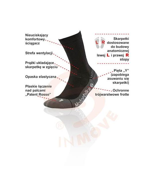 JJW SKARPETKI MOTORBIKE SILVER DEODORANT