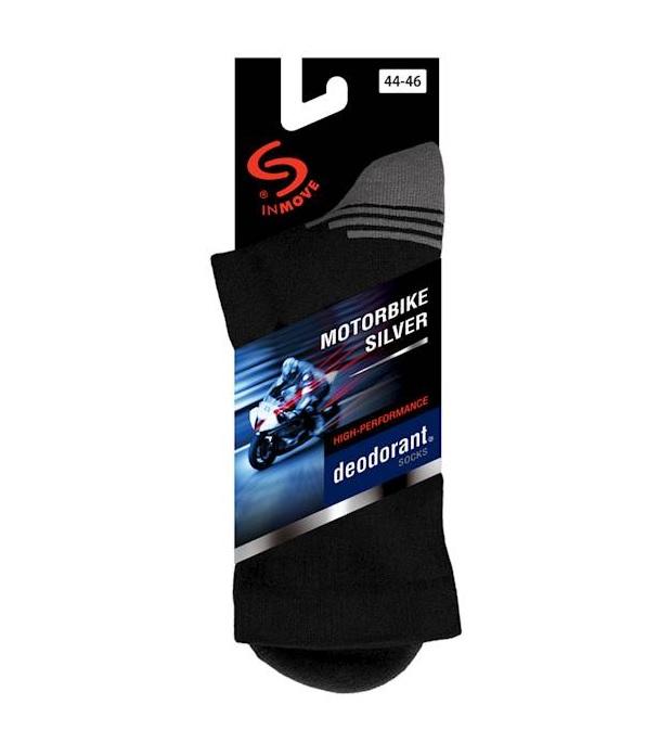 JJW SKARPETKI MOTORBIKE SILVER DEODORANT