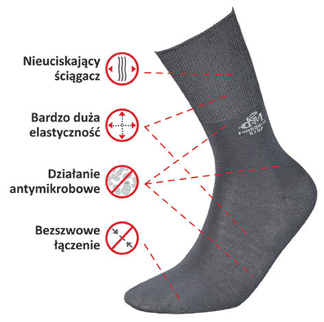 JJW SKARPETKI DEOMED MOSQUITO-STOP - SKARPETKI PRZECIW KOMAROM I KLESZCZOM