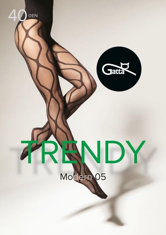 GATTA MODERN 04, 05, 06, 07, 08 - RAJSTOPY DAMSKIE WZORZYSTE 40 DEN 000.53V - TRENDY 23/24
