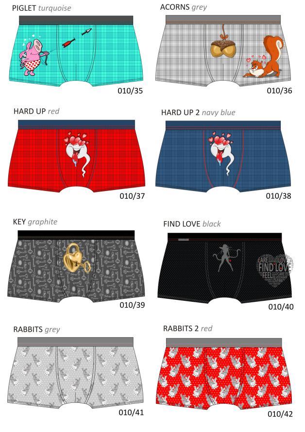 BOKSERKI WALENTYNKOWE 010 OBCISŁE - CORNETTE 2017