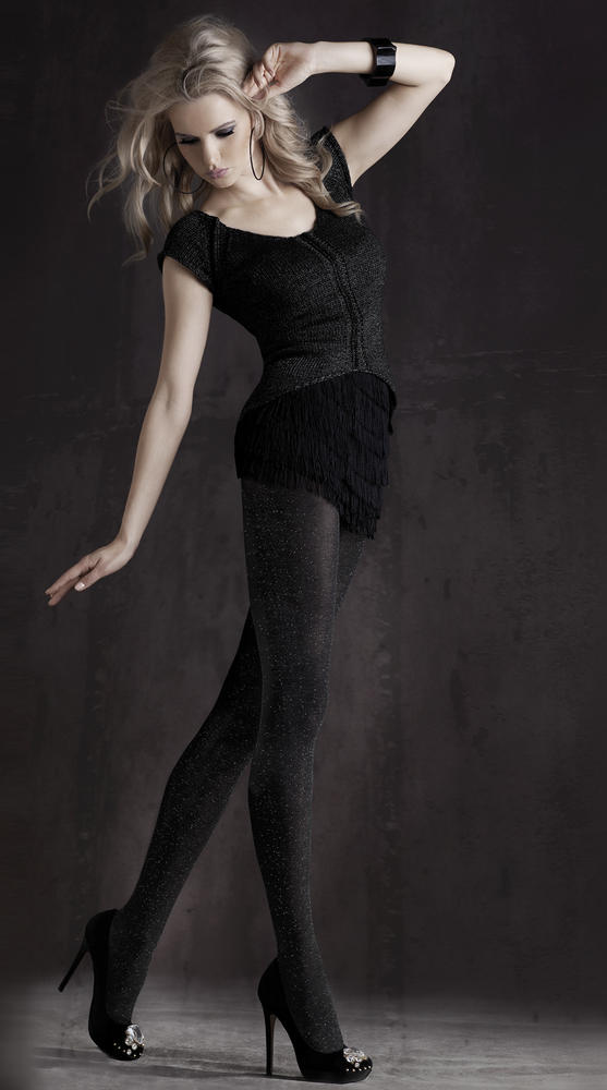 ANNES STARLEY – ciepłe, eleganckie rajstopy z dodatkiem błyszczącej nitki