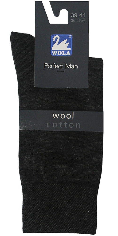 WOOL - Skarpetki gładkie wełna PERFECT MAN