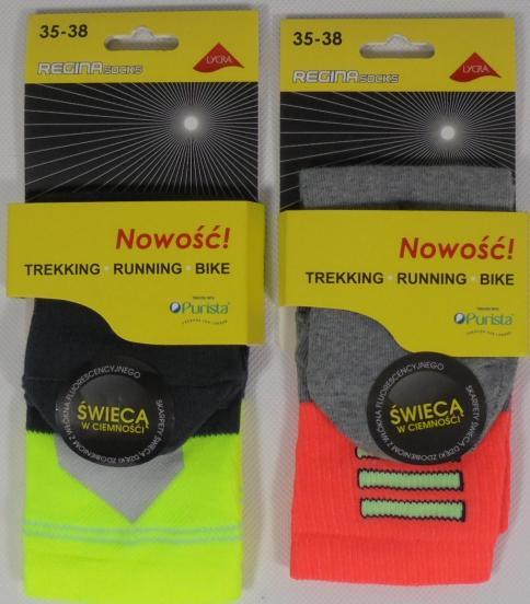 REGINA SOCKS SKARPETKI SPORTOWE NEON