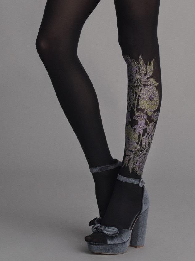 FIORE G5942A2 BLOOMING DAY - RAJSTOPY 40 DEN BLACKPURPLETIGHTS